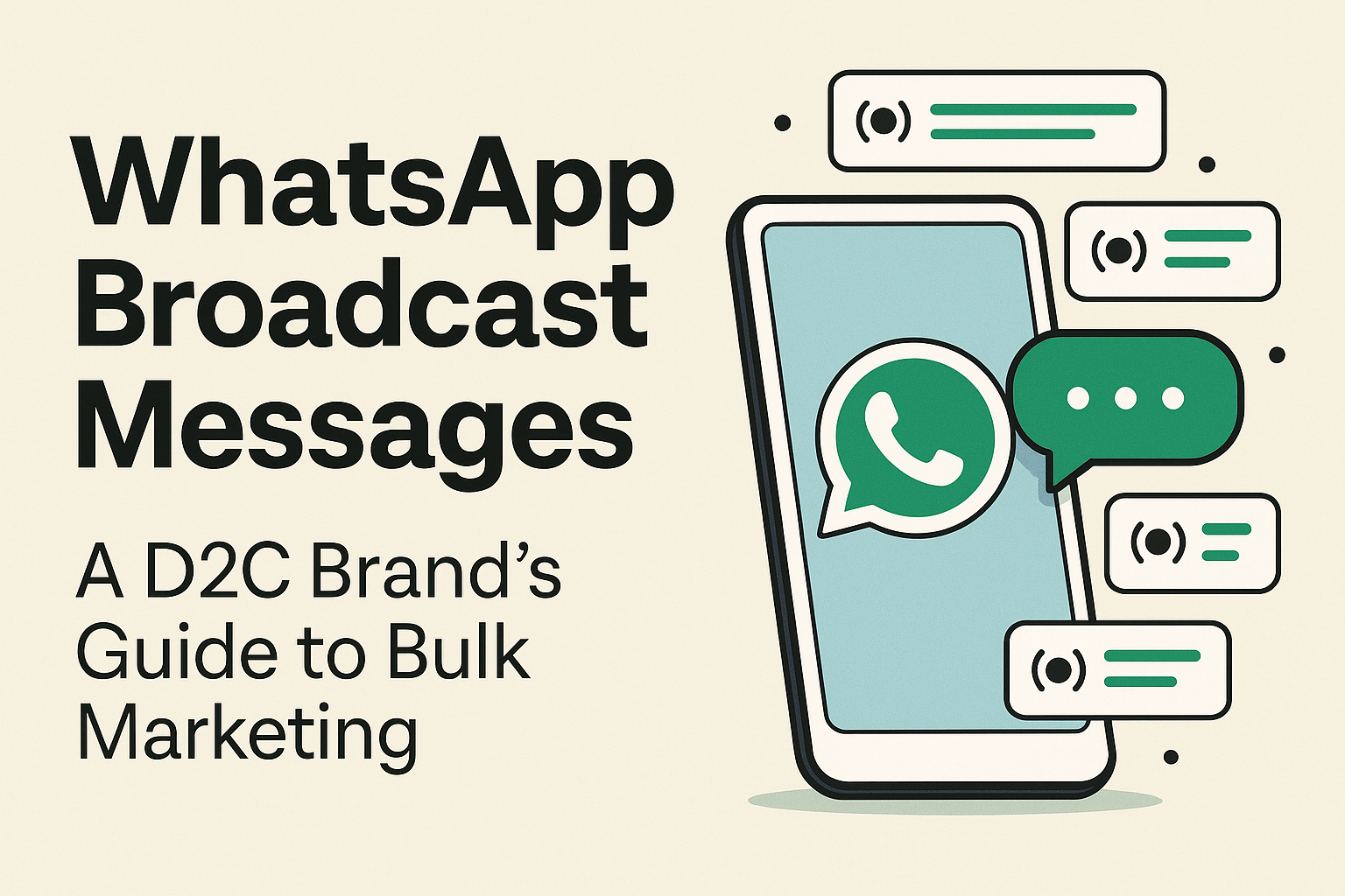 WhatsApp Broadcast Messages: A D2C Brand’s Guide to Bulk Marketing