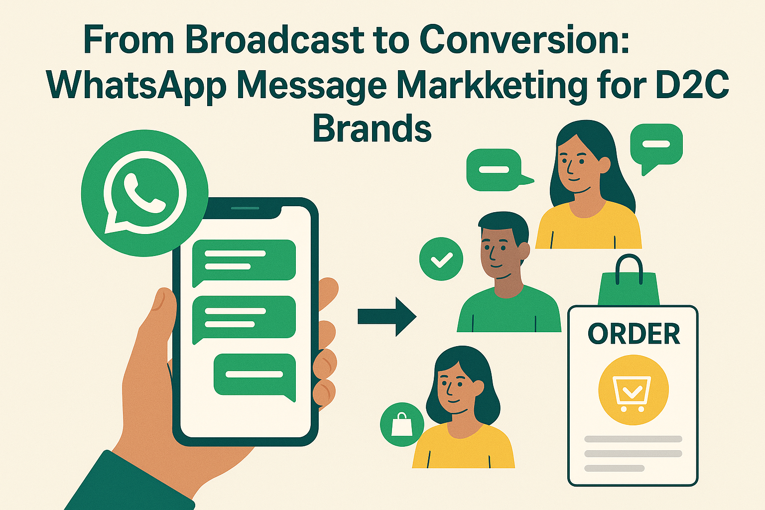 From Broadcast to Conversion: WhatsApp Message Marketing for D2C Brands