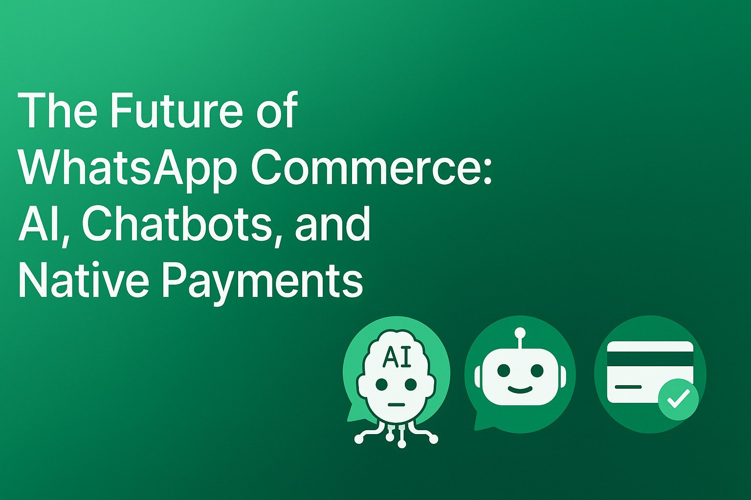 The Future of WhatsApp Commerce: AI, Chatbots, and Native Payments