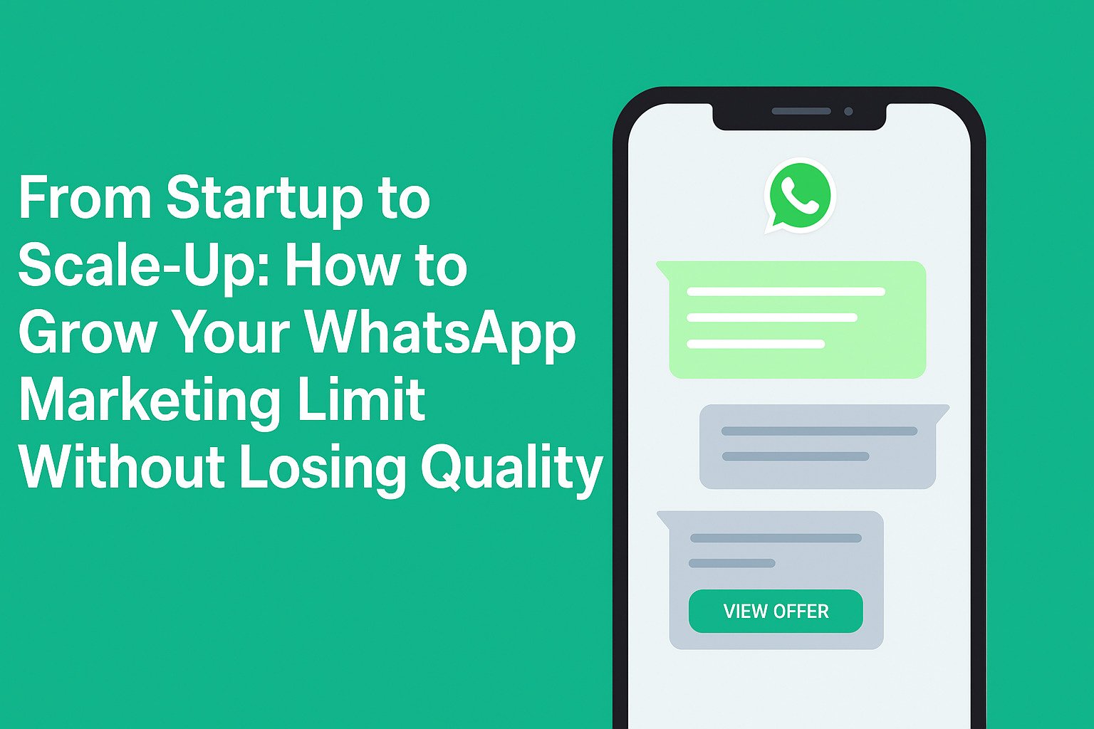 From Startup to Scale-Up: How to Grow Your WhatsApp Marketing Limit Without Losing Quality