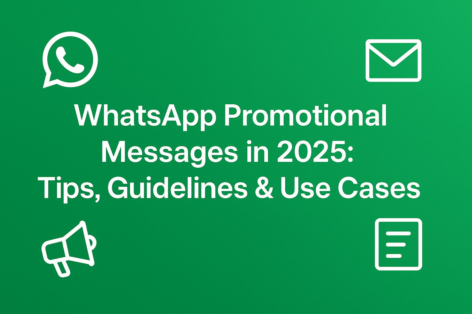 WhatsApp Promotional Messages in 2025: Tips, Guidelines & Use Cases